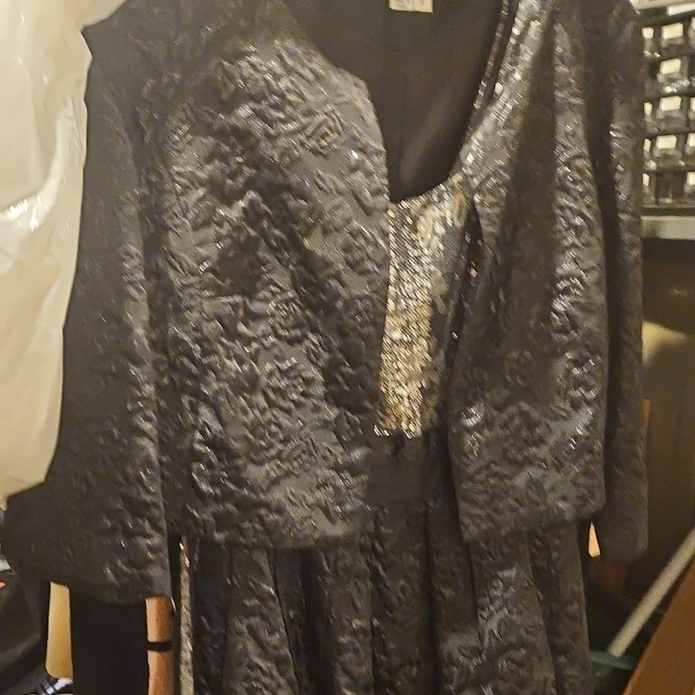 Kay Unger Elegant Black Wedding Dress